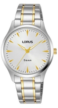 LORUS RG277RX9 Zegarek damski srebrny ze złotymi e