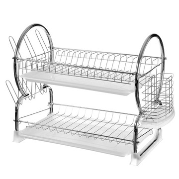 СЕН ДЛЯ СУШКИ ПОСУДЫ, ДВУХУРОВНЕВЫЙ, 2 ПОДДОНА