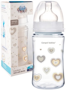 Canpol BUTELKA antykolkowa 240ml Newborn Baby