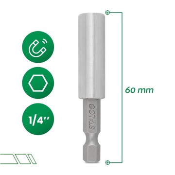 Магнитный держатель бит 1/4 60 мм