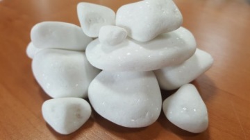 ГАЛЬКА ДЕКОРАТИВНАЯ THASSOS 4-8 см БЕЛАЯ 10кг