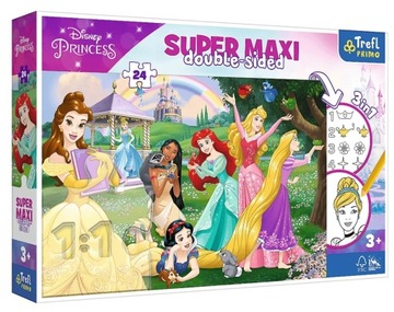 TREFL PUZZLE SUPER MAXI 24 EL WESOŁE KSIĘŻNICZKI