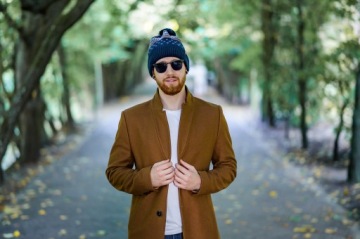 ШАПКА ЗИМНЯЯ МУЖСКАЯ, НОРВЕЖСКИЙ УЗОР С ПОМПОНОМ