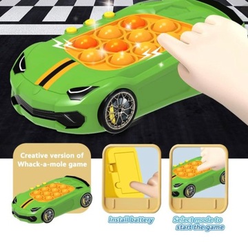 POP IT ИГРА ЭЛЕКТРОННАЯ МАШИНА АВТО АНТИСТРЕСС АРКАДА ИГРУШКА