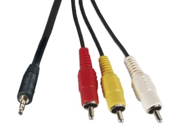 Przyłącze 3x Cinch wt - 3,5 Jack 4pin wt (3.0M)