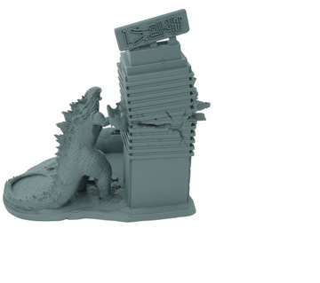 Башня для игральных костей Злой Годзилла - Башня для игральных костей Темно-серый