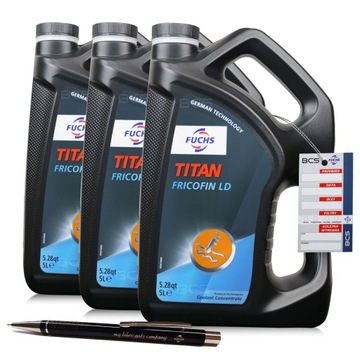 15 LITRÓW FUCHS TITAN FRICOFIN LD - DO CHŁODNIC CHŁODNICZY KONCENTRAT 15L