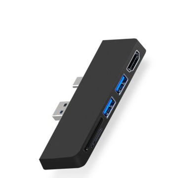 Black Applicable Surface Pro 7 Dock Station 5i HUB
