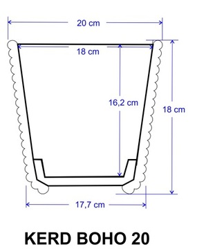 Декоративная корзина-крышка для цветочного горшка из джутовой травы БОХО 20