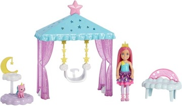 Barbie HLC27 - lalka Chelsea z zestawem do zabawy