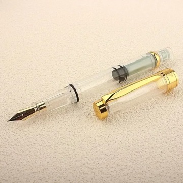 1 шт. многоразовая авторучка, прозрачная поршневая ручка, наполнитель поршня