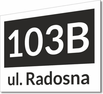 Табличка НОМЕР ДОМА адресная табличка 30х20 № ALU