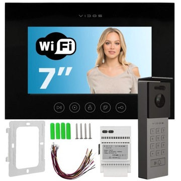 Wideodomofon IP Vidos WiFi M11B-X S12D Szyfrator