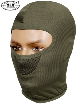 KOMINIARKA Termoaktywna Balaclava 1otwór MFH WOJSKOWA OLIVE GREEN