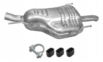Tłumik końcowy Opel Astra G poj.1,4+1,6 od 03r.+zestaw