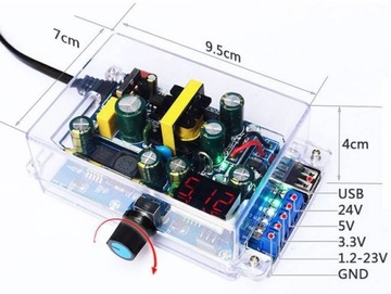 Регулируемый лабораторный источник питания LM2596 1,2В-24В