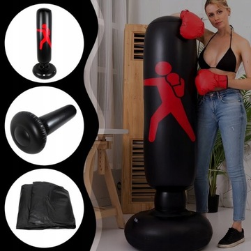 ДЕТСКИЙ БОКСЕРСКИЙ МЕШОК + НАСОСНЫЕ ПЕРЧАТКИ