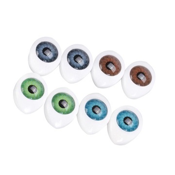 8шт 8мм разноцветный овал