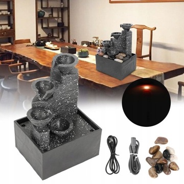 СВЕТОДИОДНЫЙ ДОМАШНИЙ СТОЛНЫЙ ФОНТАН ROCKERY ДЛЯ ВАШЕГО СТОЛА