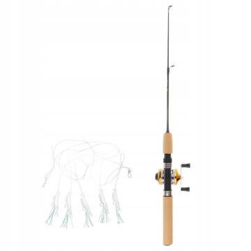 Mini Ice Fishing Rod Teleskopowa wędka castingowa