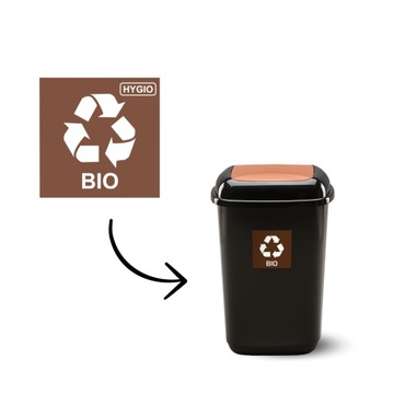 Контейнеры для сортировки мусора, комплект 4 x 12л.