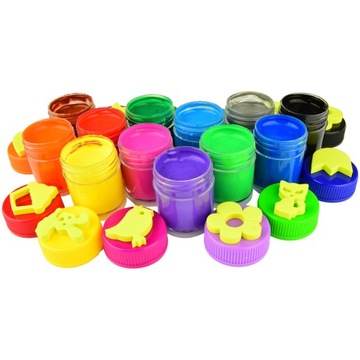 КРАСКИ ДЛЯ пальчиковой росписи РУК СО ШТАМПАМИ