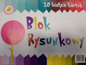 Blok rysunkowy biały A4 80 g Soplak