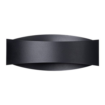 Kinkiet TONI czarny/aluminium klasyczna lampa do kuchni jadalni sypialni