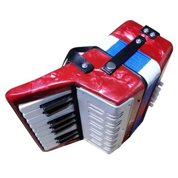 АККОРДЕОН ДЛЯ ДЕТЕЙ, МАЛЕНЬКИЙ, ДЛЯ ОБУЧЕНИЯ, ВЕСЕЛЫЙ, V-TONE ZENEK RED