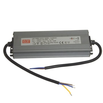 Zasilacz LED wąski SLIM 12V 150W napięciowy IP67