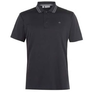 Calvin Klein koszulka polo grafitowa r. S