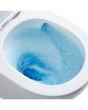 MISKA WC WISZĄCA TORNADO spłukiwanie WIROWE DESKA WOLNOOPADAJĄCA DUROPLAST