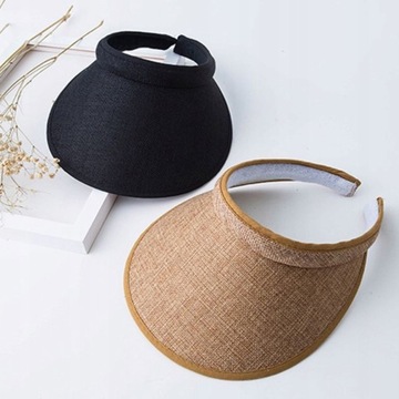 Damska czapka plażowa Summer Weave Straw Empty Top