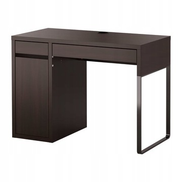IKEA MICKE biurko z szufladą 105x50 CZARNOBRĄZ