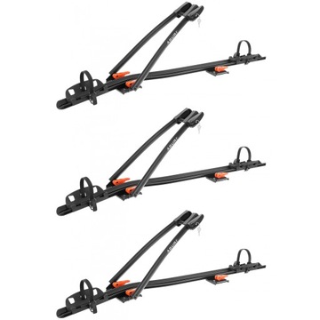 3x Uchwyt rowerowy na dach AGURI ACUDA III czarny