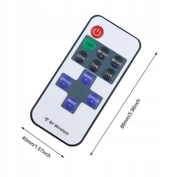 ŚCIEMNIACZ TAŚM LED STEROWNIK PILOT 5-24V 12A