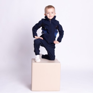 ТуШите | Брюки из софтшелла темно-синего цвета, PL R.140