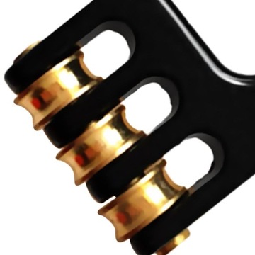 1x Wytrzymały hak do bloczka windsurfingowego z 3 rolkami i osprzętem do żagli wodnych