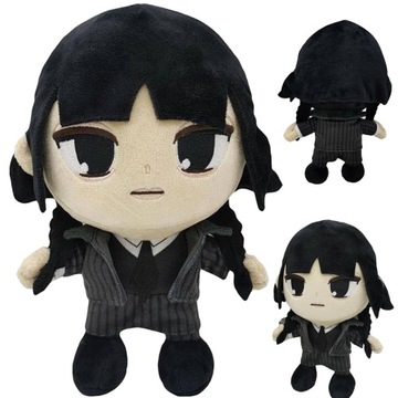 WEDNESDAY ADDAMS DUŻA PLUSZOWA MASKOTKA LALKA 24cm