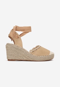 Born2Be Born2Be Khaki Espadryle damskie Ekozamsz