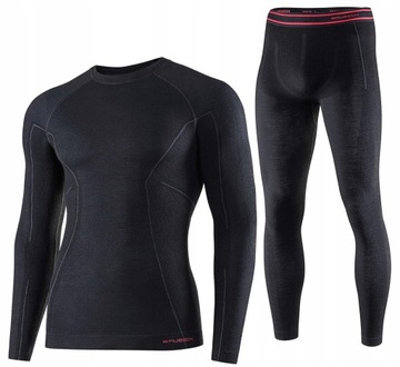 BIELIZNA TERMOAKTYWNA BRUBECK KOMPLET MĘSKI ACTIVE WOOL WEŁNA MERINO | XXL