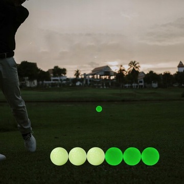6шт светящийся ночной мяч для гольфа флуоресцентный