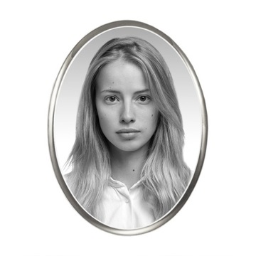 ФОТО МОГИБЫ Ч.Б. ОВАЛЬНАЯ СЕРЕБРЯНАЯ РАМА 7x9см