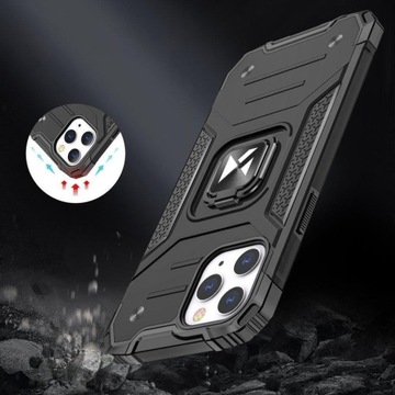 Чехол для iPhone 14 Pro Max, бронированный чехол, магнитный держатель, кольцо, красный