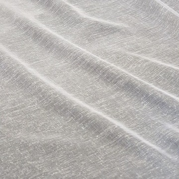 Biała GŁADKA TKANINA LUREX z lureksem szer.300cm