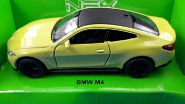BMW M4 Зеленая металлическая модель WELLY 1:34