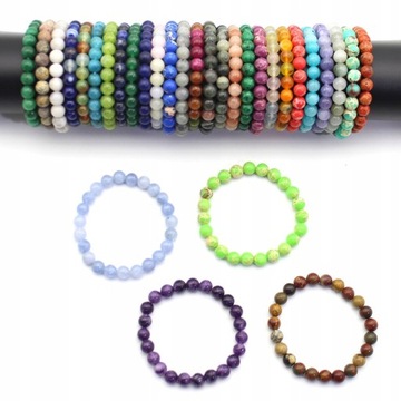 Women Men Natural Stone Quartz Bracelets Tige