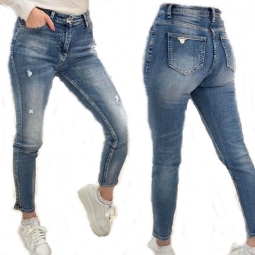 damskie spodnie jeans BY O LA LA 36 S