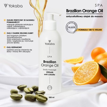 Yokaba SPA Brazilian Orange Anti-Cellulite Massage Oil olej do masażu 500ml
