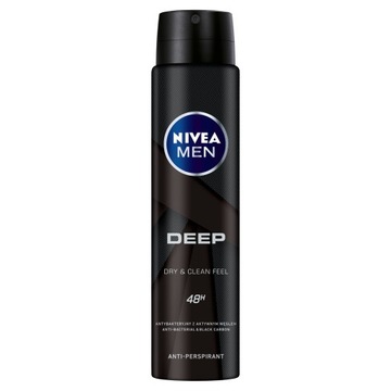 NIVEA MEN DEEP ANTYPERSPIRANT W AEROZOLU 250 ML